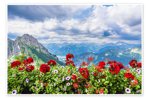 Plakat Breitenberg near Pfronten and the Alps