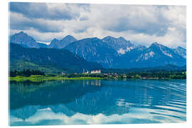 Acrylglasbild Forggensee und die Allgäuer Alpen bei Füssen - Rico Ködder