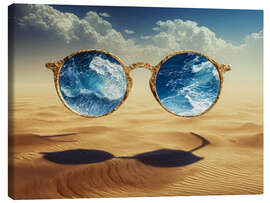 Leinwandbild Ich wäre so gern am Meer - Peter Roder