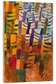 Holzbild Tannenwald, 1914 - Paul Klee