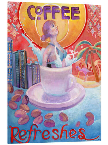 Acrylic print Coffee Refreshes
