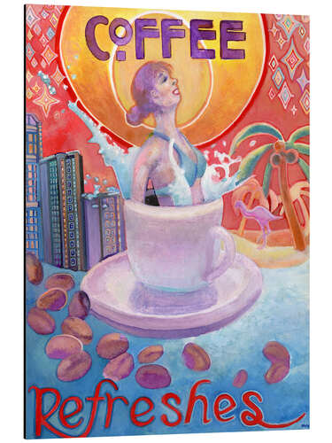 Aluminium print Coffee Refreshes
