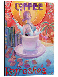 Aluminium print Coffee Refreshes - Josh Byer