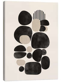 Leinwandbild Kieselsteinform - Branka Kodžoman