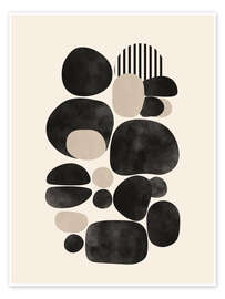 Wall art print Pebble Form - Branka Kodžoman
