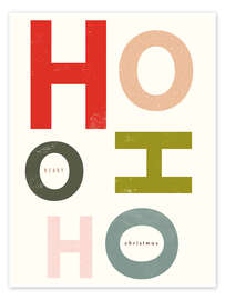 Wandbild HO HO HO - Nicola Evans