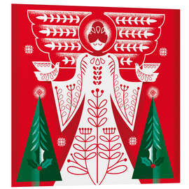 Hartschaumbild Weihnachtsengel