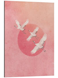 Magnettafel Die rosa Sonne