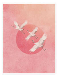 Poster Die rosa Sonne