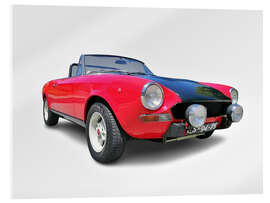Tableau en verre acrylique Vintage Fiat 124 Cabrio - Jörg Gamroth