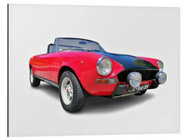 Alubild Vintage Fiat 124 Cabrio - Jörg Gamroth