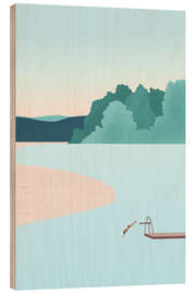 Holzbild Zeit für See