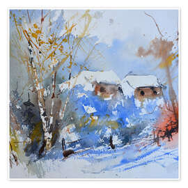 Veggbilde Snowy winter - Pol Ledent