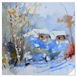 Wandsticker Schneereicher Winter