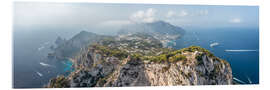 Acrylglasbild Luftaufnahme von Capri