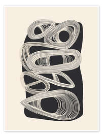 Wandbild Kontinuierlicher Fluss - Branka Kodžoman