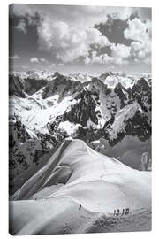 Leinwandbild Bergwelt bei Chamonix, Frankreich - Christian Müringer