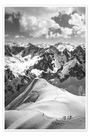 Wall art print Mountains near Chamonix, France - Christian Müringer
