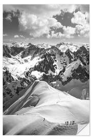 Wandsticker Bergwelt bei Chamonix, Frankreich