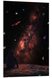 Acrylglasbild Staunen über die Planeten des Universums - Gen Z