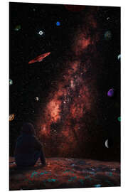 Hartschaumbild Staunen über die Planeten des Universums - Gen Z