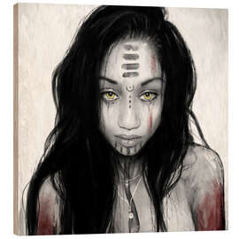 Holzbild Aus der Hölle und zurück - Justin Gedak