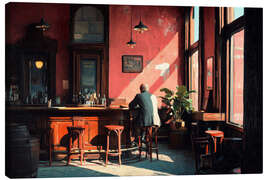 Tableau sur toile Old Hopper Bar