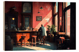 Holzbild Alte Hopper Bar