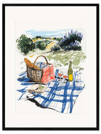 Gerahmter Kunstdruck Französisches Picknick