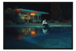 Gerahmter Kunstdruck Late Night Motel