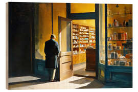 Holzbild Die Apotheke