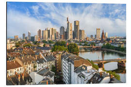 Alubild Frankfurt in der Morgensonne - Michael Valjak