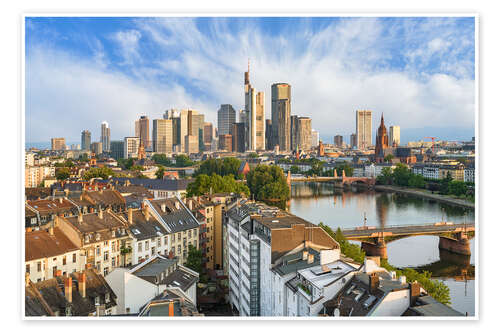 Plakat Frankfurt in the morning sun
