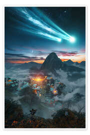 Wall art print Machu Picchu in 1500 - Tobias Roetsch