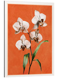 Magnettafel Weiße Orchidee