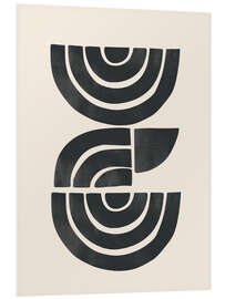 Hartschaumbild Geometrischer Rhythmus I