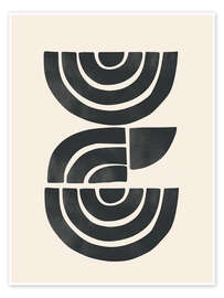 Poster Geometrischer Rhythmus I