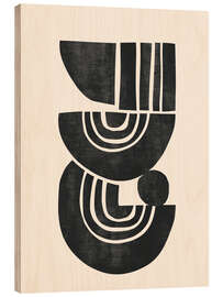 Holzbild Geometrischer Rhythmus II