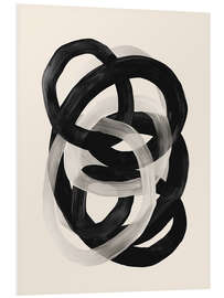 Hartschaumbild Verwobene Linien