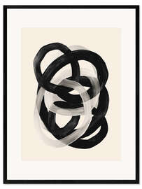 Gerahmter Kunstdruck Verwobene Linien