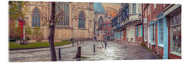 Acrylglasbild Alte Straßen von York