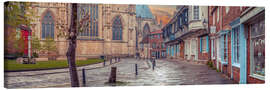 Leinwandbild Alte Straßen von York