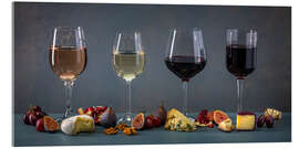 Acrylglasbild Frucht- und Weinprobe - Assaf Frank