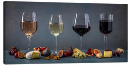 Leinwandbild Frucht- und Weinprobe - Assaf Frank