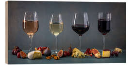 Holzbild Frucht- und Weinprobe - Assaf Frank