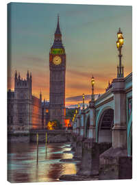 Leinwandbild Big Ben beim Sonnenuntergang - Assaf Frank
