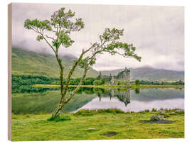 Holzbild Kilchurn Schloss, Schottland - Assaf Frank