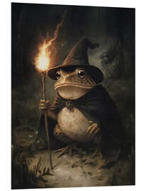 Hartschaumbild Magische Krötenhexe