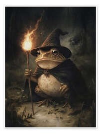 Veggbilde Magic toad witch - Olga Telnova