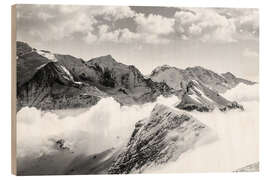 Holzbild Bergwelt bei Flaire, Araches la Frasse, Frankreich - Christian Müringer